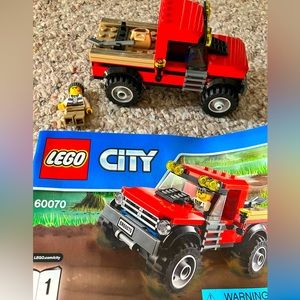 Lego city truck and figure
